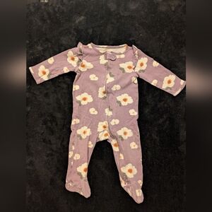 8 for $12 / Carter's Purple Floral Kids Footie